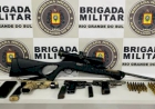 Erechim - Trio é preso pela Brigada Militar por porte ilegal de arma de fogo