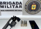Adolescente flagrado com revólver e munições em Paulo Bento