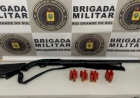 Polícia apreende espingarda e munições em Gaurama