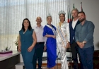 Prefeito de Machadinho recebe visita de comitiva do concurso Miss Supranacional 2024
