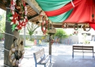 Espaço com guirlandas de Natal encantam moradores de Severiano de Almeida