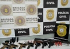 Operações policiais apreendem mais de 9 mil armas e 40 toneladas de drogas neste ano no Rio Grande do Sul