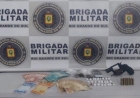 BM prende homem por tráfico de drogas e porte ilegal de arma de fogo