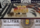 Brigada Militar e Polícia Civil realizam prisão de indivíduo e apreendem grande quantidade de armamentos!