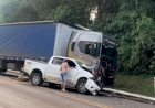 Quatro pessoas ficam feridas em acidente na Transbrasiliana