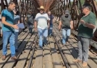 Ponte férrea de Marcelino Ramos é vistoriada em busca de alternativas de assoalhamento
