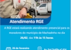 RGE faz atendimento itinerante em Machadinho na próxima segunda-feira (26)