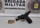 Indivíduo abordado com pistola na cintura em Erechim