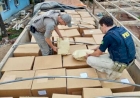 PRF, BM e SEFAZ apreendem carreta com cerca de 1,6 tonelada de tetracaína na BR-153, em Marcelino Ramos.