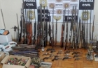 BM e PC apreendem grande quantidade de armas