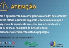 Prorrogada a suspensão do atendimento presencial em toda a Justiça Eleitoral do RS até 10 de maio de 2024