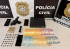 POLÍCIA CIVIL E BRIGADA MILITAR PRENDEM HOMEM POR TRÁFICO DE DROGAS E POSSE ILEGAL DE ARMA DE FOGO EM ERECHIM/RS