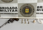 Flagrado com arma, munições e drogas em Campinas do Sul