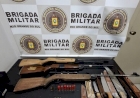 Brigada Militar através do 3ºRPMon prende homem por violência doméstica e posse de arma de fogo