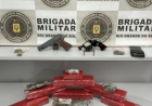 Brigada Militar realiza prisão por associação criminosa, tráfico de entorpecentes e porte ilegal de arma de fogo