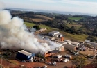 Após incêndio destruir Pavilhão de Ervateira em Machadinho, A Empresa Barão fala em recomeço