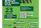 XI  Fórum Norte Gaúcho da Soja será na próxima sexta-feira (23), em Ipiranga do Sul.. Inscrições para evento ainda podem ser feitas