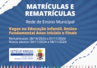 Inscrições e rematrículas para a rede municipal  de ensino começam na próxima semana