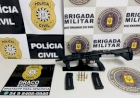 POLÍCIA CIVIL E BRIGADA MILITAR APREENDEM FUZIL E PRENDEM EM FLAGRANTE INDIVÍDUO POR POSSE ILEGAL DE ARMA DE FOGO DE USO RESTRITO EM ERECHIM