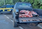 PRF prende dois traficantes com quase 100 quilos de maconha e duas armas em caminhonete paraguaia