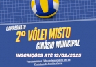Abertas as inscrições para o Campeonato  de Vôlei Misto 2025 em Getúlio Vargas