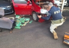 PRF apreende dois carros argentinos carregados com maconha