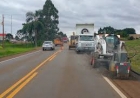 EGR realiza obras na a ERS-135, entre os quilômetros 60 e 78, em Getúlio Vargas, Erebango e Erechim.
