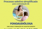Prefeitura de Getúlio Vargas abre processo seletivo para  fonoaudióloga com ênfase em atuação comunitária