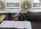 No interior de Água Santa homem é preso com arma furtada e R$ 4 milhões em cheques no