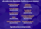 Novos telefones da Prefeitura de Ipiranga do Sul