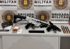 Polícia apreende metralhadora, pistola e drogas em Erechim