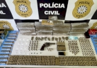 Polícia Civil apreende 18 quilos de drogas, 1.400 munições e prende dois em Erechim