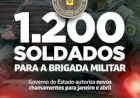 Governo gaúcho autoriza a nomeação de 1.200 novos soldados para a Brigada Militar