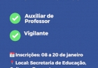 Prefeitura de Getúlio Vargas abre processos  seletivos para Auxiliar de Professor e Vigilante