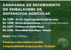 Campanha de recebimento de embalagens de defensivos agrícolas mobiliza produtores rurais
