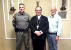 Diocese de Erexim recebe o Comando do 13º BPM em visita institucional