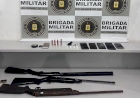 Brigada Militar apreende drogas e armas em municípios do Alto Uruguai