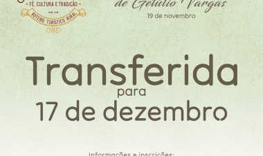 1ª Caminhada Turística de Getúlio Vargas está transferida