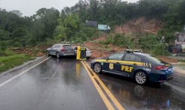Chuva causa bloqueios em rodovias do Rio Grande do Sul