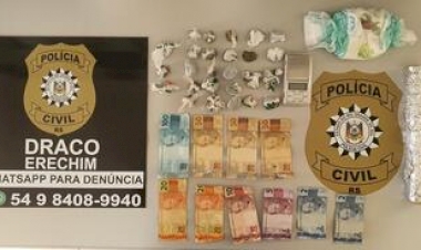 Polícia Civil prende traficante em flagrante em Erechim