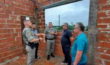 Obras do Comando Regional do Policiamento Ostensivo da Brigada Militar estão dentro do cronograma