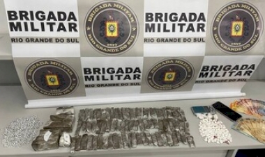 BM prende mulher por tráfico de drogas no Bairro Santana, na cidade de  Estação