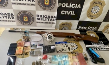 Operação Conjunta apreende drogas e dinheiro