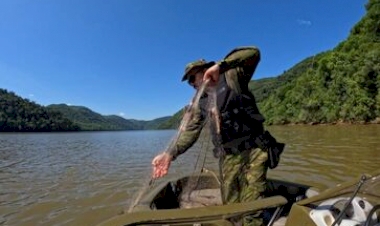 Batalhão Ambiental apreende 5.400 metros de redes de pesca