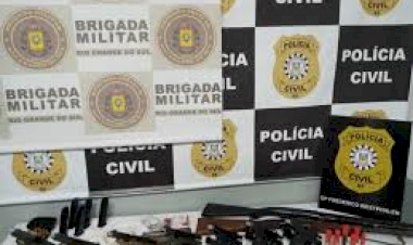 Operações policiais apreendem mais de 9 mil armas e 40 toneladas de drogas neste ano no Rio Grande do Sul
