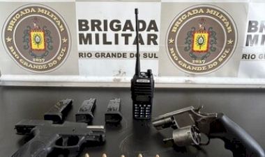 BM prende dois homens por porte ilegal em Passo Fundo
