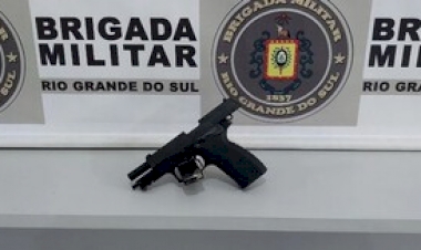 BM prende homem por porte ilegal de arma de fogo