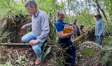 Ruínas da primeira Cooperativa Força e Luz privada do Brasil, em Quatro Irmãos