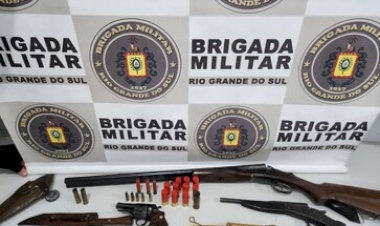 Prisão por posse ilegal de arma de fogo em Erval Grande