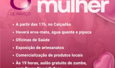 Dia 8 de março tem Mateada da Mulher  no Calçadão de Getúlio Vargas